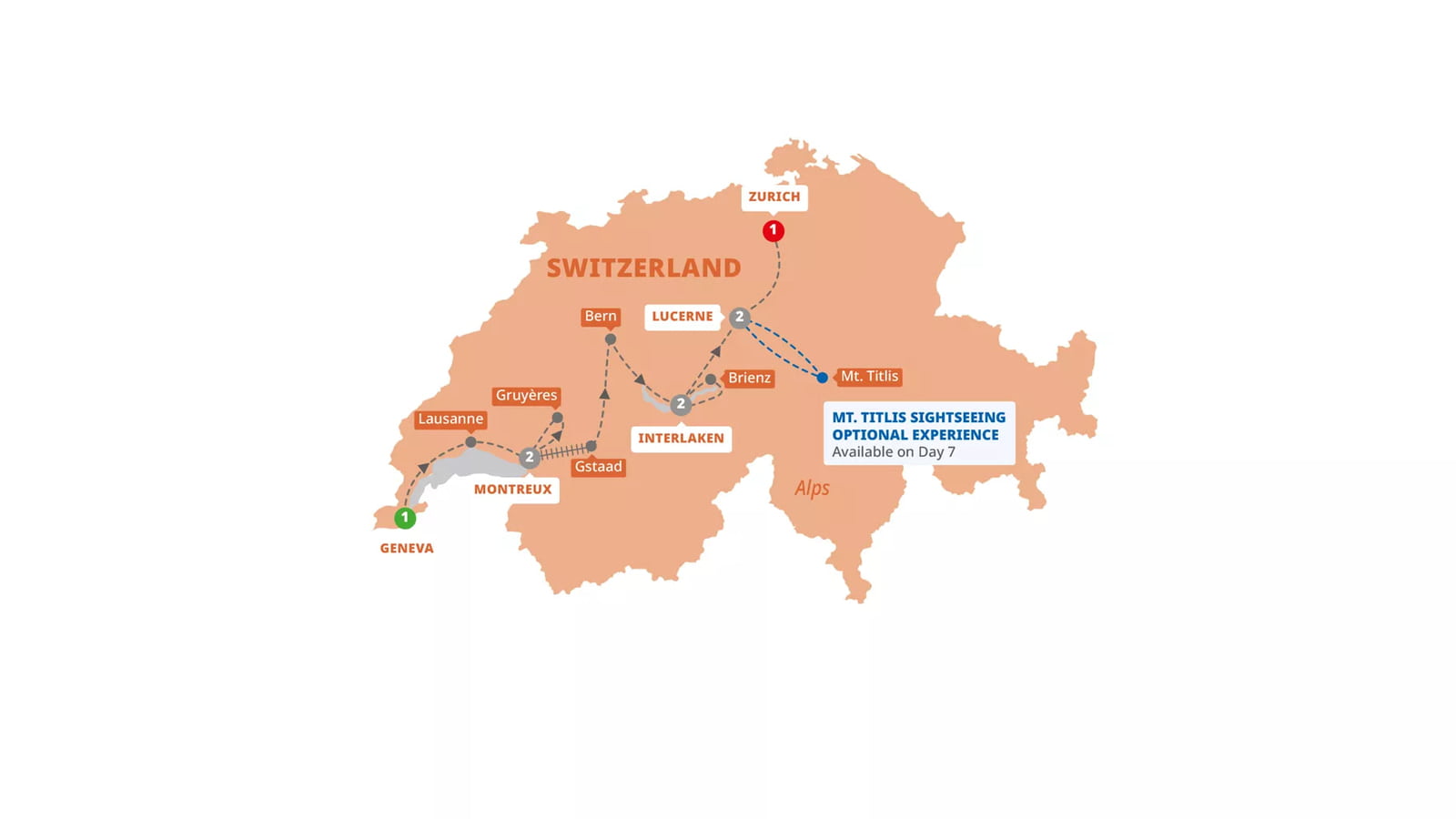 SWITZERLAND TOUR 8N/9D
